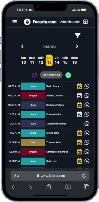 Facarta App Right
